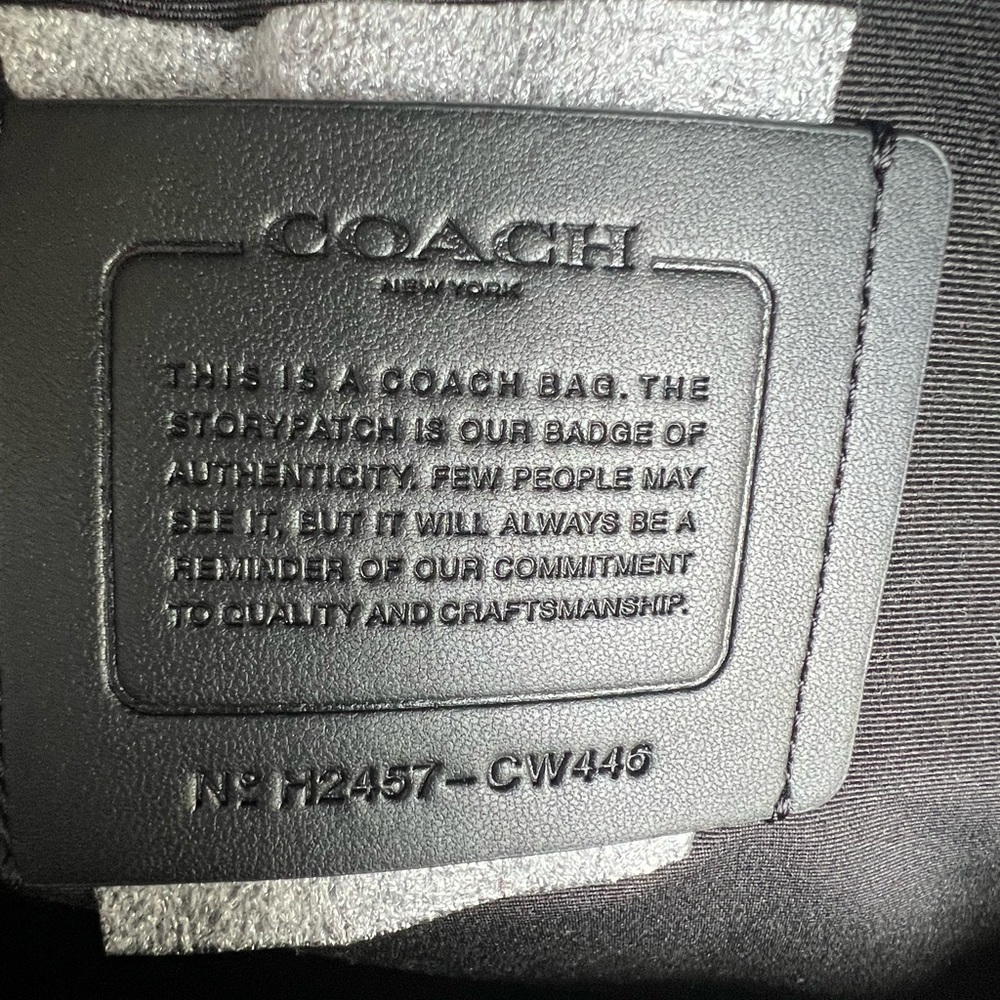 Coach Signature Black and Gray Men's Backpack - Picture 2 of 15